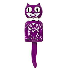 キットキャットクロック （ボイセンベリー) KITCAT-BC49 Kit-Cat klock パープル 紫 猫 ねこ 限定 蝶ネクタイ 掛け時計 掛時計 時計 インテリア 雑貨 グッズ おしゃれ おもしろ デザイン モチーフ かわいい アメリカ MADE IN U.S.A Limited Edition Boysenberry pud673