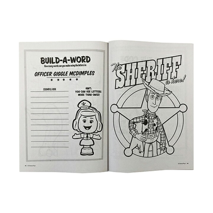 楽天市場 トイストーリー4 80pg ぬりえ カラーリングブック 塗り絵 輸入品 インポート Disney ディズニー ぬり絵 英語 知育玩具 海外 Toy Story 男の子 おもちゃ ウッディー バズ キャラクター 雑貨 グッズ 景品 プレゼント メール便配送 キャラクター雑貨