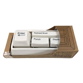 GLOBE (グローブ) キーボードステーショナリーセット (ホワイト) GD304WH pud517 白 ステープラ パンチ クリップホルダー キーボードブラシ キーボード型 キーボードモチーフ デザイン 文具 文房具 オフィス かわいい おしゃれ おもしろ 雑貨 グッズ