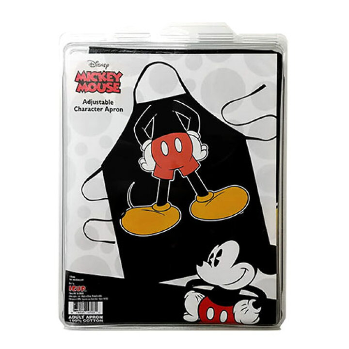 楽天市場 ミッキー エプロン 大人 大人用 黒 ブラック ミッキーマウス ディズニー Disney かわいい プレゼント ギフト キャラクター 雑貨 なりきり おもしろ グッズ 輸入 インポート Character Adult Apron Mickey Mouse Icup Ss キャラクター雑貨 プレッツェル
