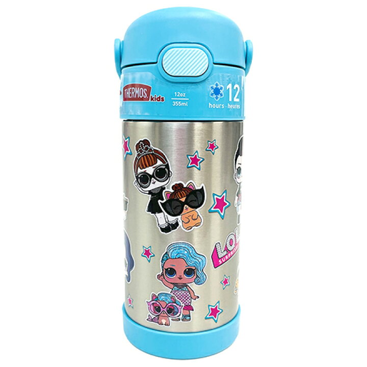 楽天市場 サーモス ストローボトル F410 L O L Thermos 水筒 保冷 355ml ステンレス ストロー ワンタッチ Lol エルオーエル L O Lsurplise ゆめかわ かわいい 水色 ライトブルー キッズ こども 幼児 小学生 幼稚園 保育園 カラフル キャラクター グッズ