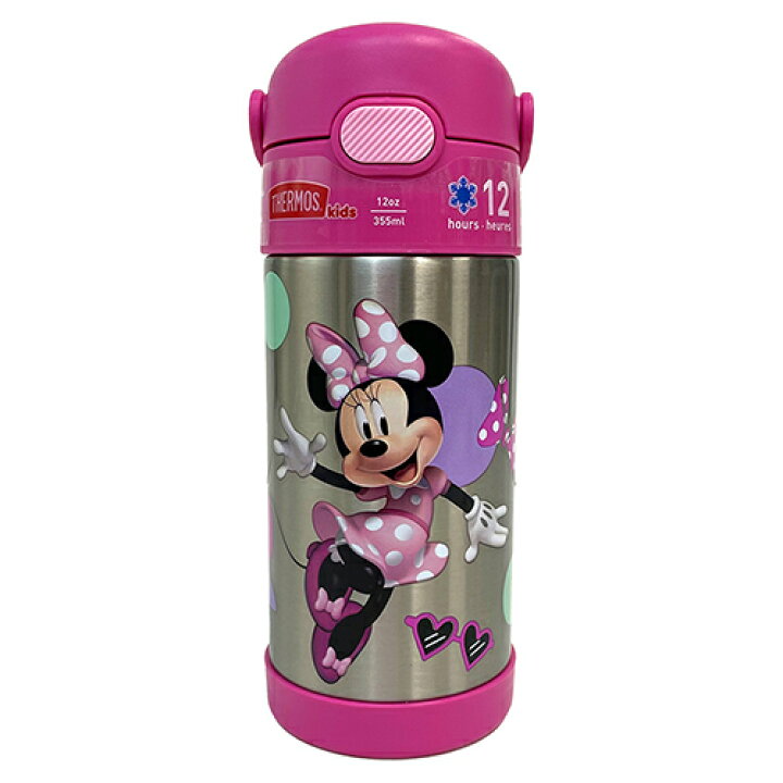 楽天市場 サーモス ストローボトル F410 ミニー デイジー Thermos 水筒 保冷 355ml ステンレス ストロー ワンタッチ かわいい ピンク ディズニー ミニーちゃん デイジー Minnie Disneyキッズ こども 幼児 小学生 幼稚園 保育園 カラフル キャラクター グッズ