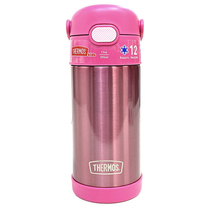 楽天市場 サーモス ストローボトル 無地 F410 ピンク Thermos 水筒 保冷 355ml ステンレス ストロー ワンタッチ キッズ 男女兼用 大人 幼児 小学生 シンプル カラフル ランチ グッズ 水分補給 熱中症対策 輸入品 インポート Ss キャラクター雑貨 プレッツェル