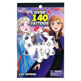 タトゥーシール 144個入り （ アナと雪の女王2 ） 15674 TATTOO タトゥー シール ボディシール キッズ キャラクター 子供 水貼り 水で貼れる かわいい アナ雪 FROZEN アナ エルサ オラフ スヴェン パーティー ハロウィン グッズ おまつり 夏祭り 輸入品 インポート