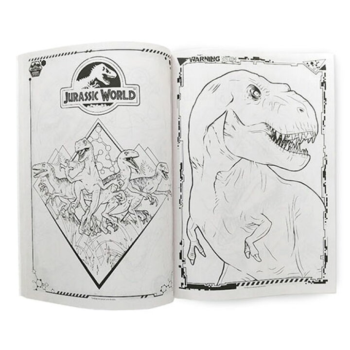 楽天市場 ジュラシックワールド ぬりえ Jurassic World Coloring Book 恐竜 きょうりゅう かっこいい 塗り絵 英語 知育玩具 海外 男の子 おもちゃ 映画 ジュラシックパーク キャラクター 雑貨 グッズ ギフト プレゼント 輸入品 インポート キャラクター雑貨