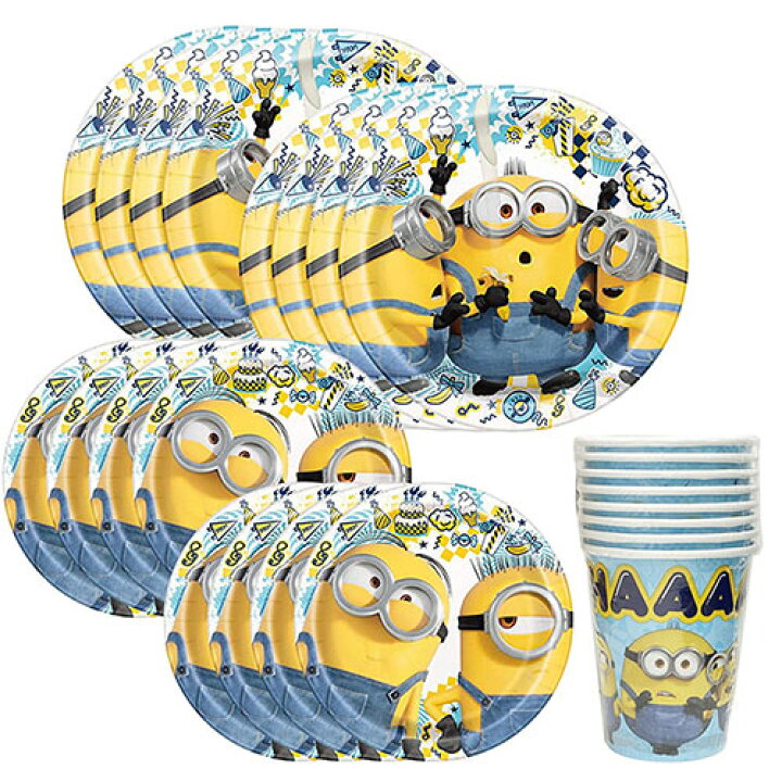 楽天市場 ミニオンズ フィーバー パーティーグッズ セット 3アイテム Yts0136 The Rise Of Gru ミニオン Minions 使い捨て パーティー 紙皿 紙コップ 誕生日 誕生日会 お誕生日会 誕生会 男の子 女の子 飾り付け 輸入品 インポート キャラクター雑貨 プレッツェル