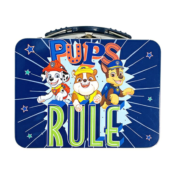 楽天市場 パウパトロール ミニ 缶 ボックス Pups Rule b パウパト グッズ 小物入れ 缶ケース Box トランク ティン缶 おしゃれ かわいい チェイス マーシャル ラブル ハンドル付き キャラクター 雑貨 海外 輸入品 インポート ギフト プレゼント キャラクター雑貨