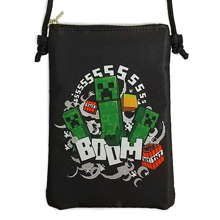 楽天市場 マインクラフト 縦型ネックポーチ クリーパー マイクラ グッズ Minecraft ゲーム キャラクター マイクラグッズ ポーチ スマホケース スマホポーチ ジッパー 斜めがけ バッグ ゲームキャラ 雑貨 アイテム ケイカンパニー Mct Tn Cp キャラクター雑貨