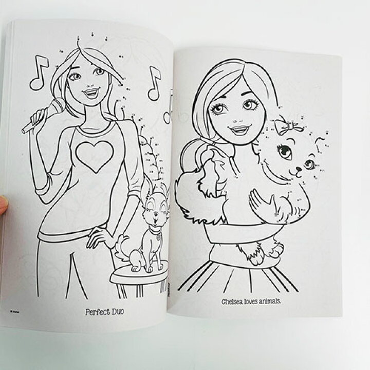 楽天市場 バービー ぬりえ Dot To Dot 二人 b Barbie 塗り絵 ぬり絵 点結び 英語 知育玩具 海外 女の子 女子 幼児 キャラクター おもちゃ 雑貨 グッズ 海外 輸入品 インポート Made In U S A キャラクター雑貨 プレッツェル