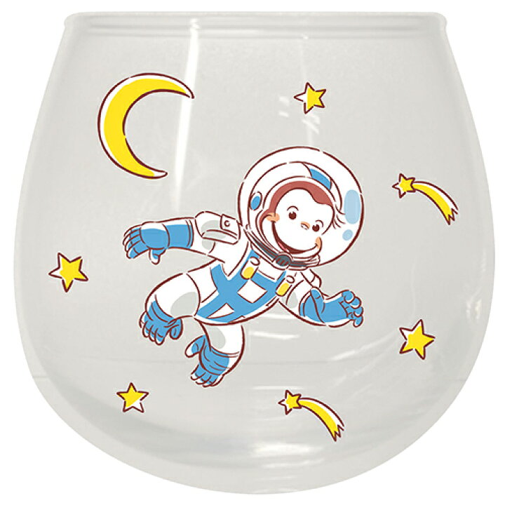 楽天市場 おさるのジョージ ゆらゆらグラス 宇宙 160 ジョージ グッズ 食器 ガラス グラス コップ タンブラー かわいい アニメ キャラクター 雑貨 さる 星 月 宇宙飛行士 ロケット 日本製 ボックス入り ギフト プレゼント サンアート San3727 1 キャラクター雑貨