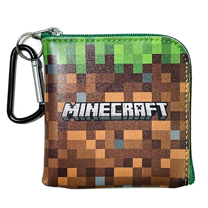 楽天市場 マインクラフト L字ポーチ 草ブロック マイクラ グッズ Minecraft ゲーム キャラクター コインケース ミニポーチ カラビナ 小銭入れ 財布 マイクラグッズ ブロック Grass Block 子供 キッズ 大人 かわいい ゲームキャラ 雑貨 アイテム ケイ