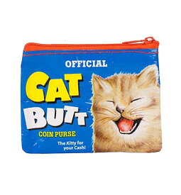 Blue Q コインパース ( Cat Butts ) pud888 財布 さいふ コインケース 小銭入れ ジッパー 猫 ねこ ネコ アメリカ 海外 インポート ブルーキュー リサイクル エコ サスティナブル SDGs 雑貨 グッズ BlueQ BL-QA527