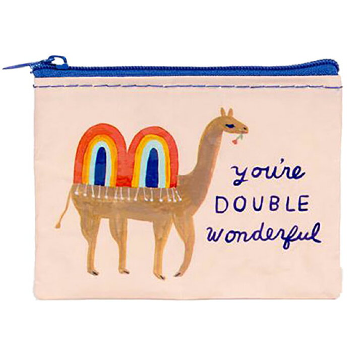 楽天市場 Blue Q コインパース Double Wonderful Pud7 財布 さいふ コインケース 小銭入れ ジッパー らくだ ラクダ アメリカ 海外 インポート ブルーキュー リサイクル エコ サスティナブル Sdgs 雑貨 グッズ Blueq Bl Qa598 キャラクター雑貨 プレッツェル