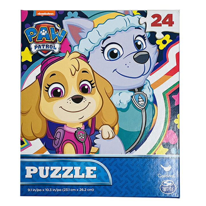 楽天市場 パウパトロール おもちゃ パズル ２４ピース ガールズ c ジグソーパズル 易しい おおきい 知育 おうち遊び 並べる パウパト 犬 エベレスト スカイ 子供 あそび キッズ 幼児 未就園児 幼稚園 保育園 2歳 3歳 4歳 キャラクター グッズ 雑貨 輸入品