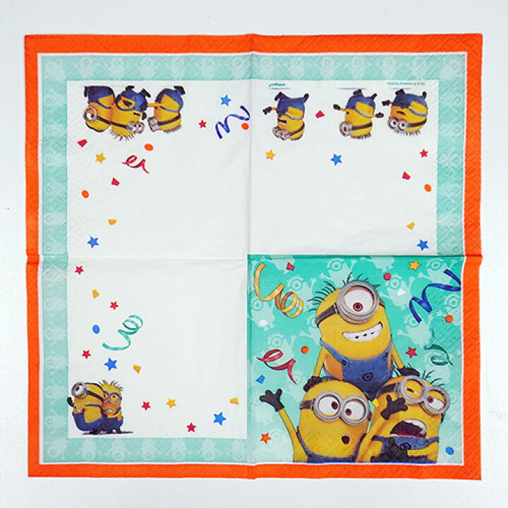 楽天市場 ミニオン 紙ナプキン2 S 16枚入り k Minion ペーパーナプキン 誕生日 誕生日会 キャラクター グッズ キッズ 子供 テーブル コーディネート 装飾 デコレーション インポート 映画 パーティー 怪盗グルーのミニオン危機一髪 送料無料 メール便配送