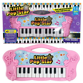インポート おもちゃ ミニピアノ ( ピンク ) 17056a ピアノ ベビー 子供 こども 1才半から 鍵盤 電子ピアノ うた ミュージック ギフト プレゼント 女の子 男の子 英語 English 輸入品 Little Pop Star Mini Piano