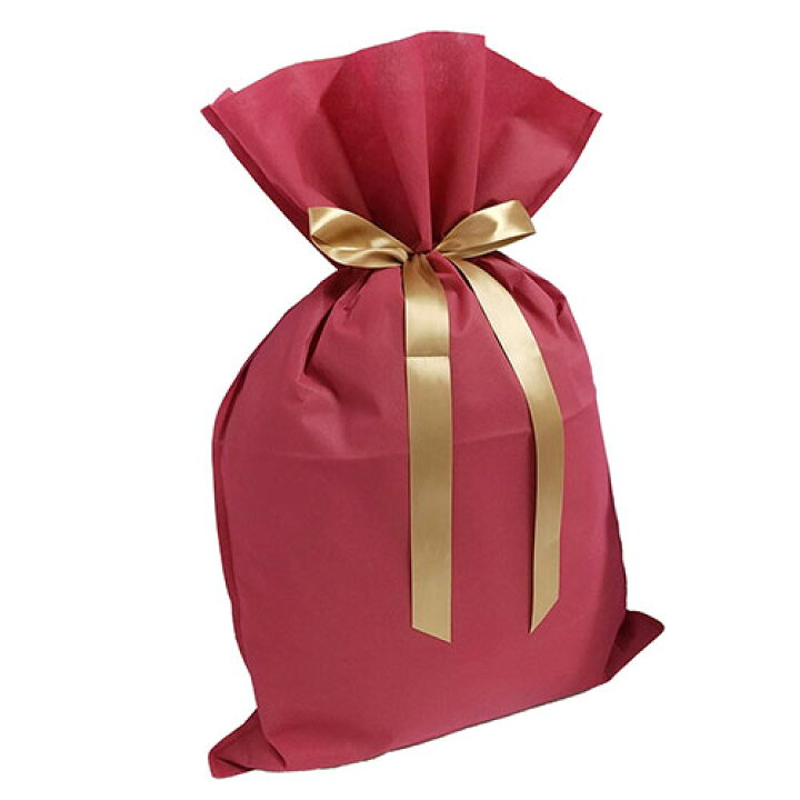 楽天市場】ラッピング 袋 大 ギフトバッグ 不織布 リボン付 巾着袋  