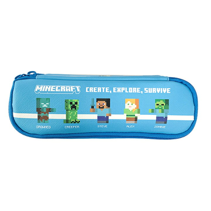 楽天市場 マインクラフト フルオープンポーチ ブルー マイクラ グッズ Minecraft ゲーム キャラクター マイクラグッズ ペンポーチ ペンケース 筆箱 ポーチ ジッパー Mob 水色 かわいい ゲームキャラ 雑貨 アイテム ケイカンパニーmct Fo Bl キャラクター雑貨