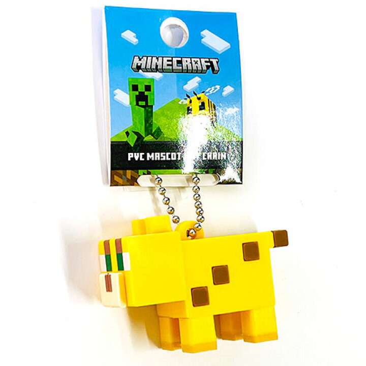 Pvc マスコットキーチェーン マイクラ Minecraft キーホルダー ヤマネコ マインクラフト