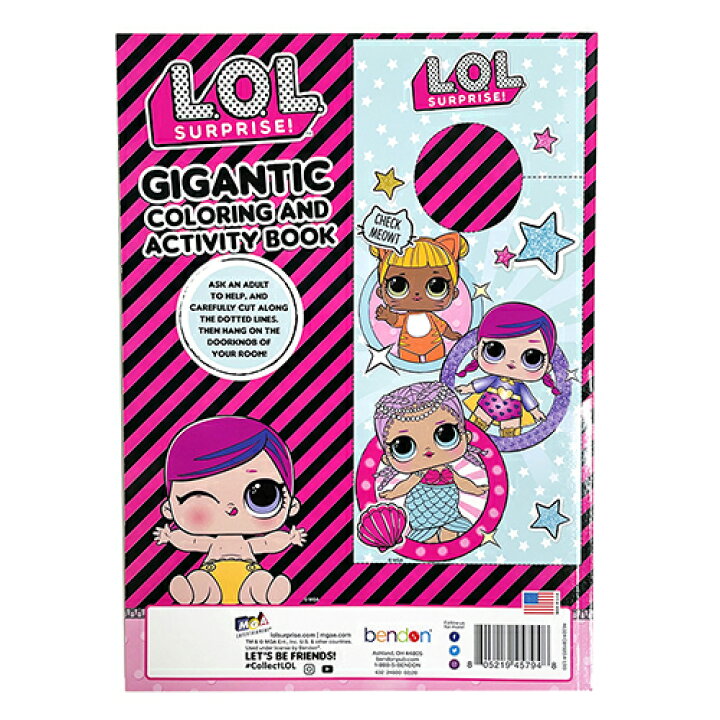 楽天市場 Lol Gigantic ぬりえ 3キャラ a エルオーエル ぬり絵 アクテビティ ブック 塗り絵 英語 知育玩具 海外 女の子 おもちゃ かわいい カラフル キャラクター 雑貨 グッズ ギフト プレゼント 海外 輸入品 インポート Made In U S A キャラクター雑貨 楽天市場 Lol Gigantic ぬりえ 3キャラ a エルオーエル ぬり絵 アクテビティ ブック 塗り絵 英語 知育玩具 海外 女の子 おもちゃ かわいい カラフル キャラクター 雑貨 グッズ ギフト プレゼント 海外 輸入品 インポート Made In U S A キャラクター雑貨