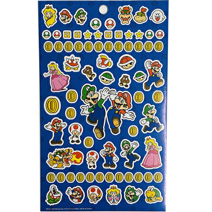 楽天市場 スーパーマリオ ステッカーパッド 4シート シール ステッカー マリオ ゲーム グッズ ご褒美シール ごほうび ルイージ キノピオ ヨッシー ピーチ テレサ じゅげむ アメリカ キャラクター 雑貨 デコ デコレーション かわいい Nintendo 輸入品 海外