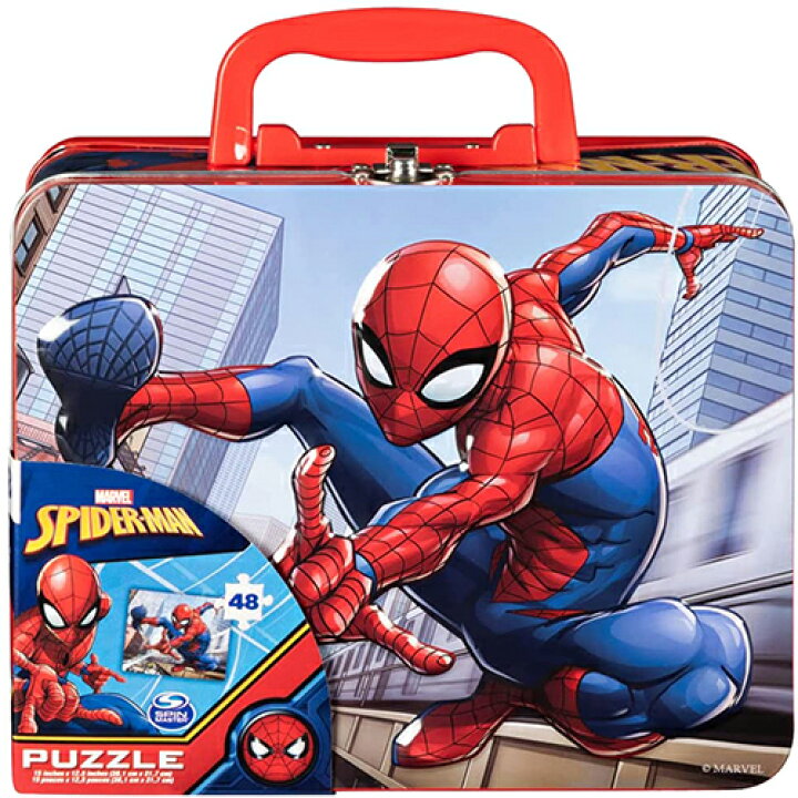 楽天市場】スパイダーマン 缶ボックス入り 48ピース パズル 16702 