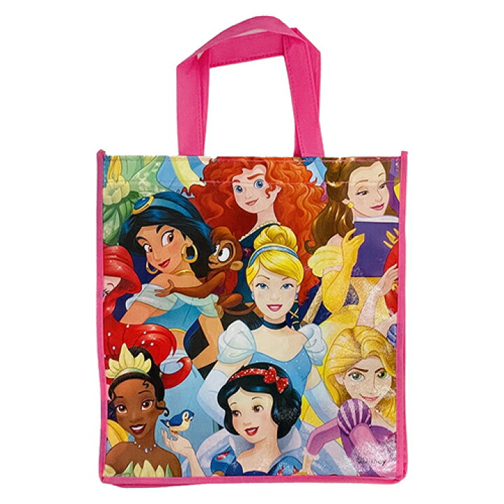 楽天市場 ディズニープリンセス 不織布 エコバッグ M トートバッグ バッグ エコ ショッピングバッグ ショッパー 袋 大きい ディズニー プリンセス キャラクター グッズ 雑貨 かわいい 輸入品 インポート 海外 アメリカ Usa キャラクター雑貨 プレッツェル