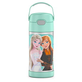 サーモス ストローボトル F410 ( アナと雪の女王2 ミント ) 17886 THERMOS 水筒 保冷 355ml ステンレス ストロー ワンタッチ ディズニー アナ雪 エルサ アナ Disney FROZEN かわいい キッズ こども 幼児 小学生 幼稚園 保育園 カラフル キャラクター グッズ