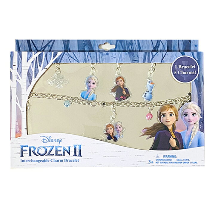 楽天市場】アナと雪の女王 2 チャーム付き ブレスレット ( シルバー  