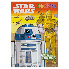 スターウォーズ ぬりえ ( SHIPS AND DROIDS ) 18362a STAR WARS ぬり絵 カラーリングブック おもちゃ キッズ 子供 ディズニー Disney Colortivity 英語 English キャラクター グッズ 輸入品 インポート