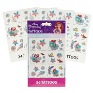 リトルマーメイド アリエル タトゥー シール 4シート 96個入り 18374 TATTOO ボディーシール 水貼り 水で…