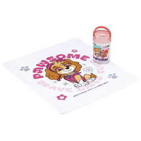 パウパトロール ケース付 おしぼり ( Girl Pups ) 18510 パウパト ピンク 女の子 グッズ タオル ミニタオル お手拭き お絞り 弁当 お弁当グッズ ランチ ランチグッズ 子供 こども キッズ キャラクター 雑貨 幼稚園 保育園 かわいい コットン 綿