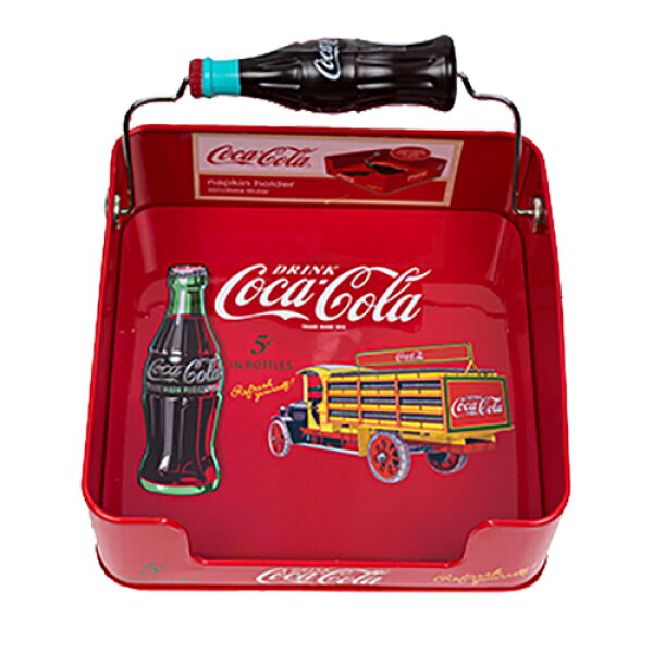 コカ・コーラ ナプキン ディスペンサー 18705 インテリア 新生活 かわいい Cocacola コーラ レトロ キッチン グッズ 小物入れ 入れ物 缶 コレクター グッズ 輸入品 インポート 輸入 the tin box company