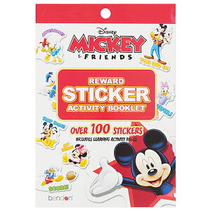 ミッキー ステッカー & アクティビティー ブックレット 18724 シール 英語 アルファベット 数字 知育 ワークブック シール遊び 女の子 男の子 ミッキーマウス ディズニー disney MICKEY かわいい