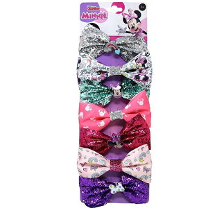 ミニー リボン ヘア クリップ 7個 セット 18904 ミニーマウス ヘアクリップ アクセサリー ヘアアクセ キッズ Disney Minnie パーティー 仮装 キラキラ 女の子 幼児 子ども プレゼント キッズ おしゃ