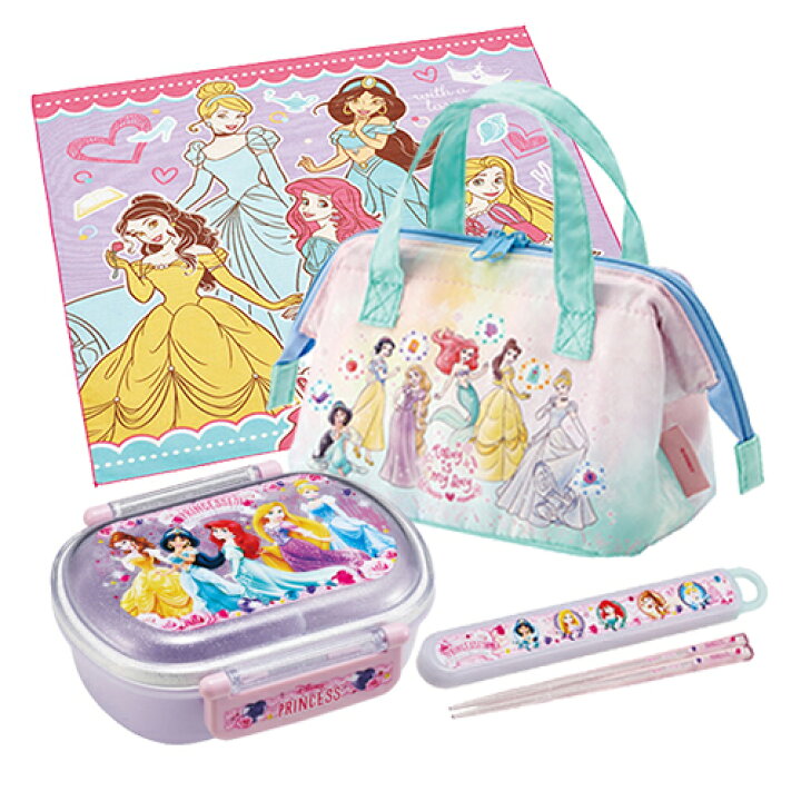 楽天市場】ディズニープリンセス ランチ 4点 セット（ バッグ 弁当箱 