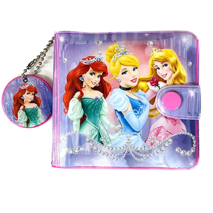 楽天市場】ディズニープリンセス 2つ折り 財布 （ パープル シンデレラ 