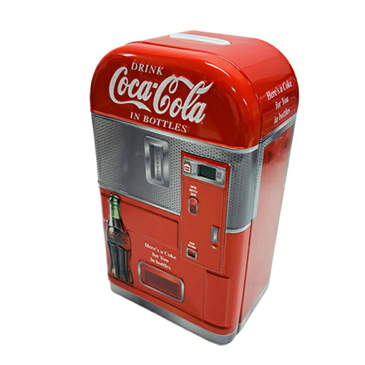 楽天市場】コカ・コーラ 自販機型 貯金箱 ( Red×Gray ) 19151b コーラ 