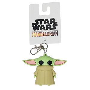 スターウォーズ マンダロリアン 3D ラバーキーチェーン ( グローグー ) 19745b Din Grogu ベビーヨーダ キーホルダー マスコットキーホルダー 立体 フィギュア グッズ かわいい キャラクター 雑貨