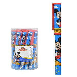 ミッキー ボールペン キャップ式 1本 19805 ミッキーマウス 文房具 文具 ステーショナリー 筆記具 男の子 女の子 ディズニー キャラクター グッズ Disney Mickey Capped Pen 輸入 インポート 84886MZ