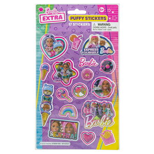 �o�[�r�[ �G�N�X�g�� �p�t�B�[�X�e�b�J�[ 17pcs 20670 �o�[�r�[�O�b�Y �Ղ��Ղ� �V�[�� �X�e�b�J�[ ���� �L�����N�^�[ �O�b�Y �G�� Barbie Extra Puffy Stickers �A���i �C���|�[�g