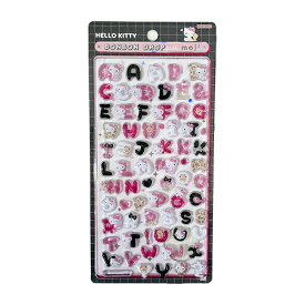 ボンボンドロップシール もじ ( ハローキティ / クール ) 21181-ama ボンドロ シール ステッカー ぷくぷく 立体シール キティちゃん キティ Hello Kitty シール交換 シル活 かわいい サンリオ 正規品 S8815550