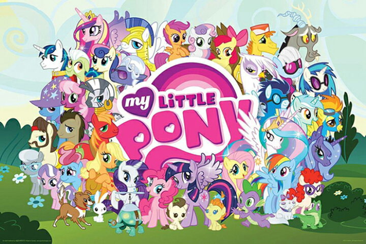 楽天市場 マイリトルポニー My Little Pony ポスター Cast 9419 トモダチは魔法 アニメ グッズ 輸入 インポート メール便不可 キャラクター雑貨 プレッツェル