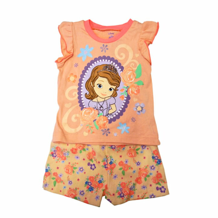 楽天市場 ソフィア セットアップ 2t a ちいさなプリンセスソフィア Sofia The First ディズニーチャンネル 上下セット Tシャツ パンツ 短パン 半ズボン 服 洋服 夏服 夏物 ガールズ フリル袖 インポート 子供 キッズ 女の子 かわいい キャラクター グッズ 送料無料