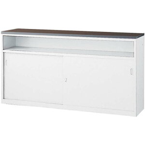 ハイカウンター スチール製 受付カウンター インフォメーションカウンター オフィス 店舗 レセプション 受付 窓口 カウンター フロント ロビー 受付台 接客台 ホワイト ペールアルダー ウォ