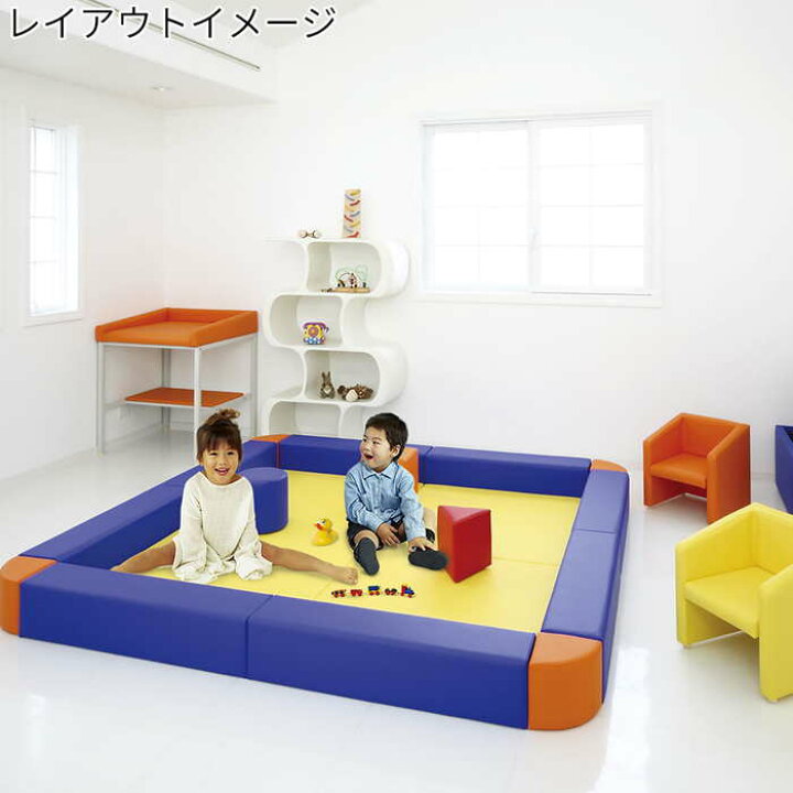 楽天市場 キッズコーナー スツール M Lc 0918 プレイルーム ショールーム 子供用品 遊具 キッズスペース 子供部屋 ベビー用品 防汚仕様 耐アルコール 安心設計 外寸横幅900mm 奥行250mm 高さ250mm スクエアクッション 室内遊具 ベビー用品 オフィス家具激安販売