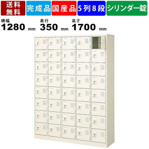 【楽天お買い物マラソン!!各種クーポン配布中】40人用シューズロッカー BST5-8WKN 5列8段 鍵付き 扉付きタイプ スチール製 シューズボックス スチールロッカー 収納庫 保管庫 オフィス家具 學
