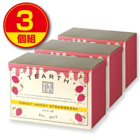 【新登場】ティーアース はちみつ苺 50g（2g×25袋）（3個組）ティーバッグ 個包装タイプ スリランカ産セイロン紅茶 ポーランド産はちみつ使用 蜂蜜 ハチミツ いちご イチゴ お茶 ハニーティー TEARTH