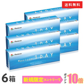 【送料無料】メニコンワンデー 6箱セット (メニコン1DAY / メニコン ワンデー / Menicon 1day / コンタクト / 1日使い捨て / コンタクトレンズ)