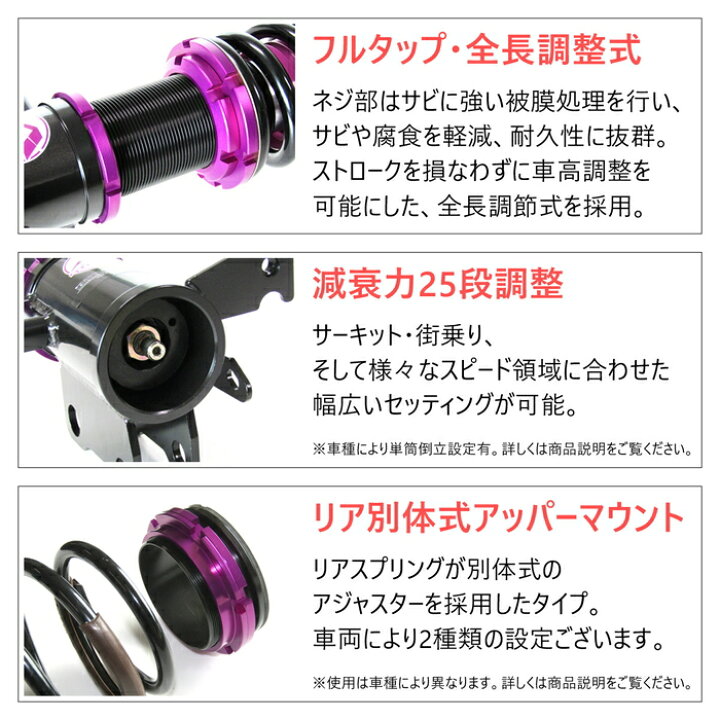 楽天市場】【STEALTH BASIC】 車高調キット LEXUS UZZ40 SC430専用 
